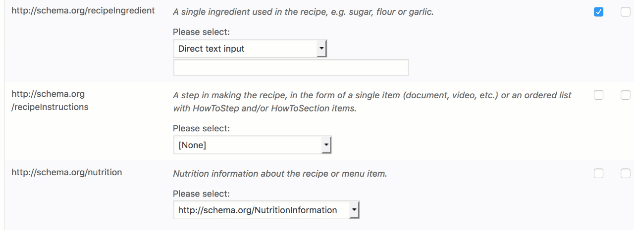 Reference dropdown on rich snippet plugin