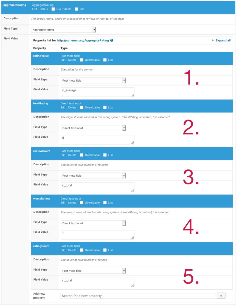 aggregateRating using SNIP and the Rating Form Plugin