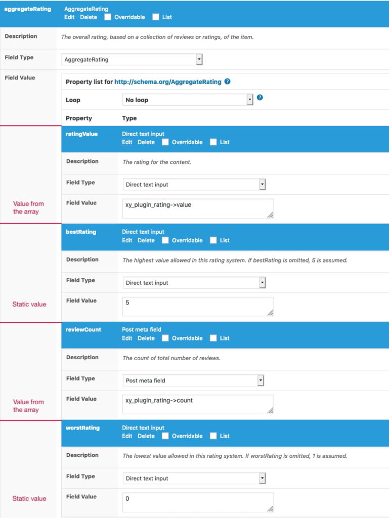 Status value. AGGREGATERATING. Asatur Review как выглядит. Type rating. Remove input value.