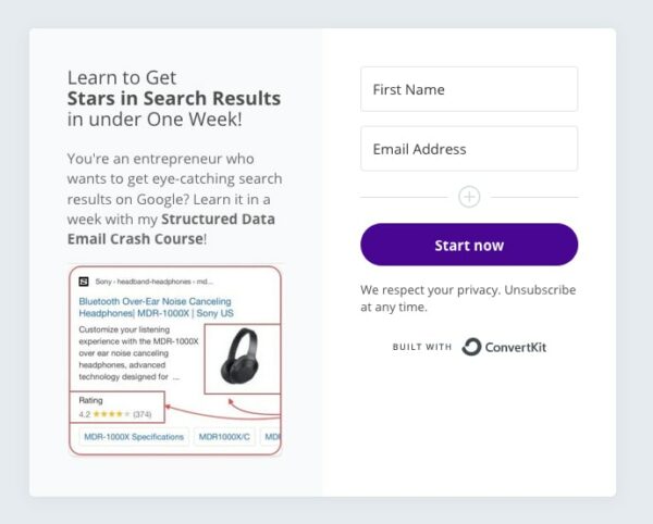 Crash course popup SNIP Rich Snippets Structured Data WordPress Plugin